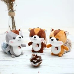 Kawaii Mini Squirrel Keychain Pendant -Kawaiitherapy Shop 52388 filraj