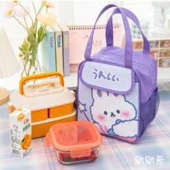 Kawaii Japanese Style Picnic Lunch Bag – Limited Edition -Kawaiitherapy Shop 52480 f9atyx