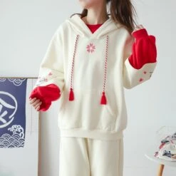 Kawaii Sakura Petal Bunny Hoodie – Limited Edition -Kawaiitherapy Shop 52584 yqlsnw