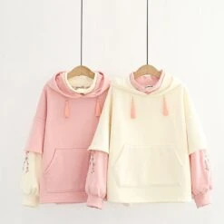 Kawaii Sakura Floral Cherry Blossom Hoodie – Limited Edition -Kawaiitherapy Shop 52631 bzlqot