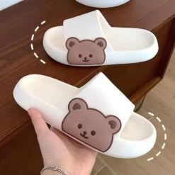 Kawaii Bear Pastel Slippers – Limited Edition