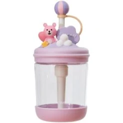 Kawaii Bear Pastel Style Straw Bottle – Limited Edition -Kawaiitherapy Shop 53697 jfc9s6