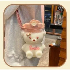 Kawaii Therapy Bear Straw Bottle (1000ml) – Limited Edition -Kawaiitherapy Shop 53720 jhtiwu