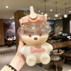 Kawaii Therapy Bear Straw Bottle (1000ml) – Limited Edition -Kawaiitherapy Shop 53720 v35gkl