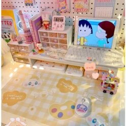 Kawaii Therapy Plaid Table Mouse Pad – Special Edition -Kawaiitherapy Shop 53923 podm3m