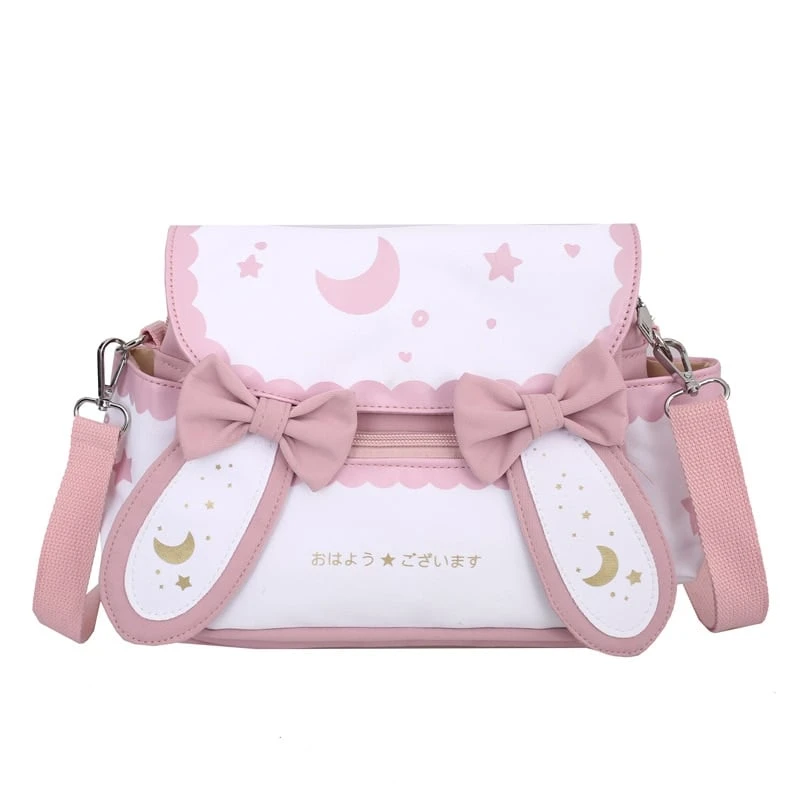 Kawaii Japanese Style Bunny Moon Shoulder Bag 1 Kawaii Japanese Style Bunny Moon Shoulder Bag