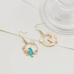 Kawaii Korea Style Cat Petal Earrings – Limited Edition -Kawaiitherapy Shop 54430 bycqch