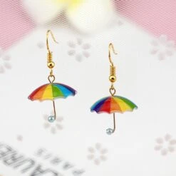 Kawaii Mini 3D Umbrella Earrings