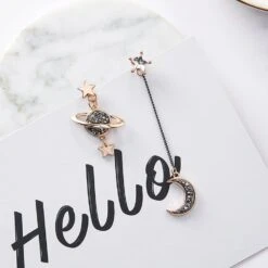 Kawaii Galaxy Space Moon Earrings – Limited Edition -Kawaiitherapy Shop 54570 hpette