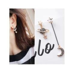 Kawaii Galaxy Space Moon Earrings – Limited Edition -Kawaiitherapy Shop 54570 ppb147