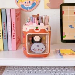 Kawaii Mini Piggy Desk Organizer – Limited Edition -Kawaiitherapy Shop 54628 hieuwe