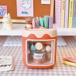 Kawaii Mini Piggy Desk Organizer – Limited Edition -Kawaiitherapy Shop 54628 khbvsn