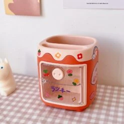 Kawaii Mini Piggy Desk Organizer – Limited Edition -Kawaiitherapy Shop 54628 pkdntp