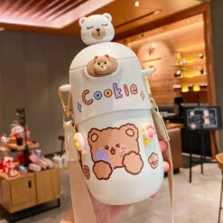 Kawaii Bear Sticker Thermal Flask (500ml) – Limited Edition -Kawaiitherapy Shop 54840 ctbrt9
