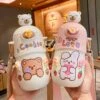 Kawaii Bear Sticker Thermal Flask (500ml) – Limited Edition