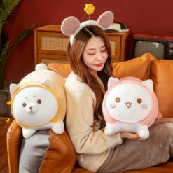 Kawaii Japanese Style Cat Bunny Dumpling Plush -Kawaiitherapy Shop 55296 hqwfco