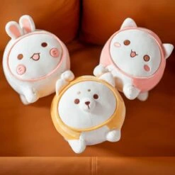 Kawaii Japanese Style Cat Bunny Dumpling Plush -Kawaiitherapy Shop 55296 y4sds6