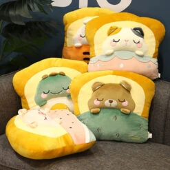 Kawaii Therapy Bedtime Series Animal Bread Plush -Kawaiitherapy Shop 55426 bcov9v