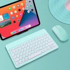 Kawaii Pastel Wireless Keyboard Mouse Set – Limited Edition -Kawaiitherapy Shop 55557 vobaw6