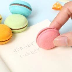 Kawaii Macaron Rubber Erasers -Kawaiitherapy Shop 556 fb8255