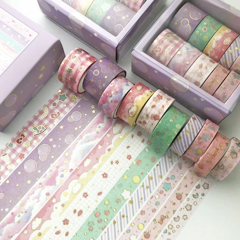 Kawaii Washi Tape Decorative Set (10pcs) 1 Kawaii Washi Tape Decorative Set (10pcs)