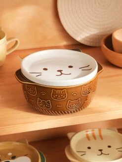 Kawaii Japanese Style Ceramic Cat Bowl – Special Edition -Kawaiitherapy Shop 55925 aj8cmf