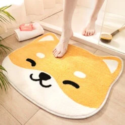 Cute Shiba Inu Bathroom Floor Mat β Limited Edition