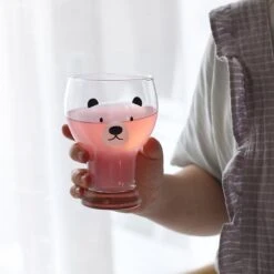 Kawaii Korea Style Bear Glass Cup – Limited Edition -Kawaiitherapy Shop 56437 9g85k8