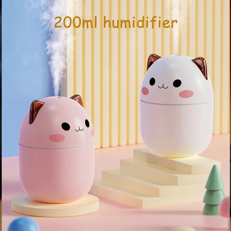 Kawaii Cat Lamp USB Air Humidifier – Limited Edition 2 Kawaii Cat Lamp USB Air Humidifier – Limited Edition - Image 2