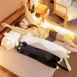 Kawaii Chubby Long Cat Pillow (80cm) – Special Edition -Kawaiitherapy Shop 56618 4nts1o