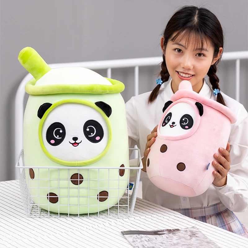 Kawaii Panda Boba Tea Plush XL (50cm) 4 Kawaii Panda Boba Tea Plush XL (50cm) - Image 4