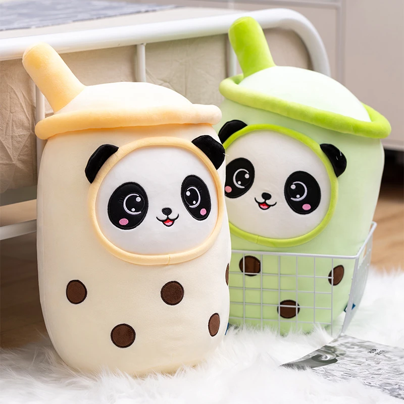 Kawaii Panda Boba Tea Plush XL (50cm) 2 Kawaii Panda Boba Tea Plush XL (50cm) - Image 2