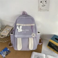 Kawaii Bunny Rabbit Harajuku Backpack – Limited Edition -Kawaiitherapy Shop 56869 yefdfy