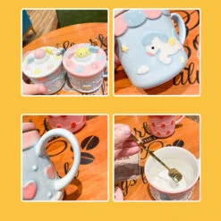 Kawaii Strawberry Cake Ceramic Cup – Limited Edition -Kawaiitherapy Shop 57171 79vblj