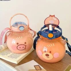 Kawaii Jumbo Bear Piglet Bottle (1000ml) – Limited Edition -Kawaiitherapy Shop 57185 n0ronu