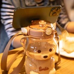 Kawaii Cute Bear Water Bottle (1000ml) – Limited Edition -Kawaiitherapy Shop 57213 yigsxm