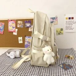 Kawaii Canvas Japanese Style College Backpack -Kawaiitherapy Shop 57295 tf9mwu
