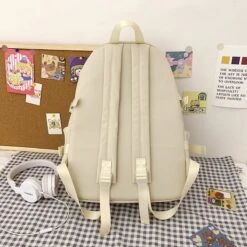 Kawaii Canvas Japanese Style College Backpack -Kawaiitherapy Shop 57295 vslti8