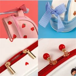 Kawaii Strawberry Korea Style Pencil Case – Limited Edition -Kawaiitherapy Shop 57480 zm5z2n