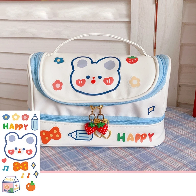 Kawaii Large Capacity Bunny Pastel Pencil Case 4 Kawaii Large Capacity Bunny Pastel Pencil Case - Image 4