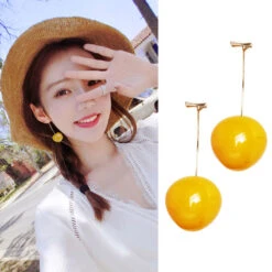 Kawaii Korea Style Summer Cherry Earrings -Kawaiitherapy Shop 58026 sqmxpk