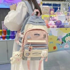 Kawaii Harajuku Style Pastel College Backpack
