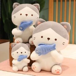 Kawaii Therapy Cat Fish Plush Doll (45cm) – Limited Edition -Kawaiitherapy Shop 60308 fdhegb