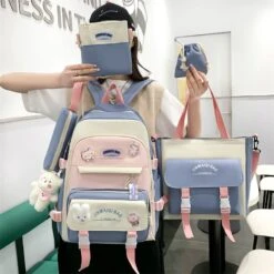 Kawaii Pastel Harajuku Style Backpack Set β Limited Edition