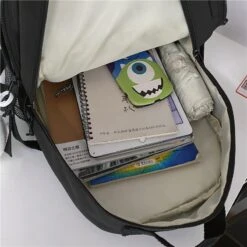 Kawaii Pastel Canvas Large Capacity Multipocket Backpack -Kawaiitherapy Shop 60974 aouh2l