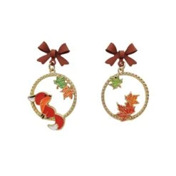 Kawaii Maple Fox Harajuku Earrings – Limited Edition -Kawaiitherapy Shop 61305 mmbnxu