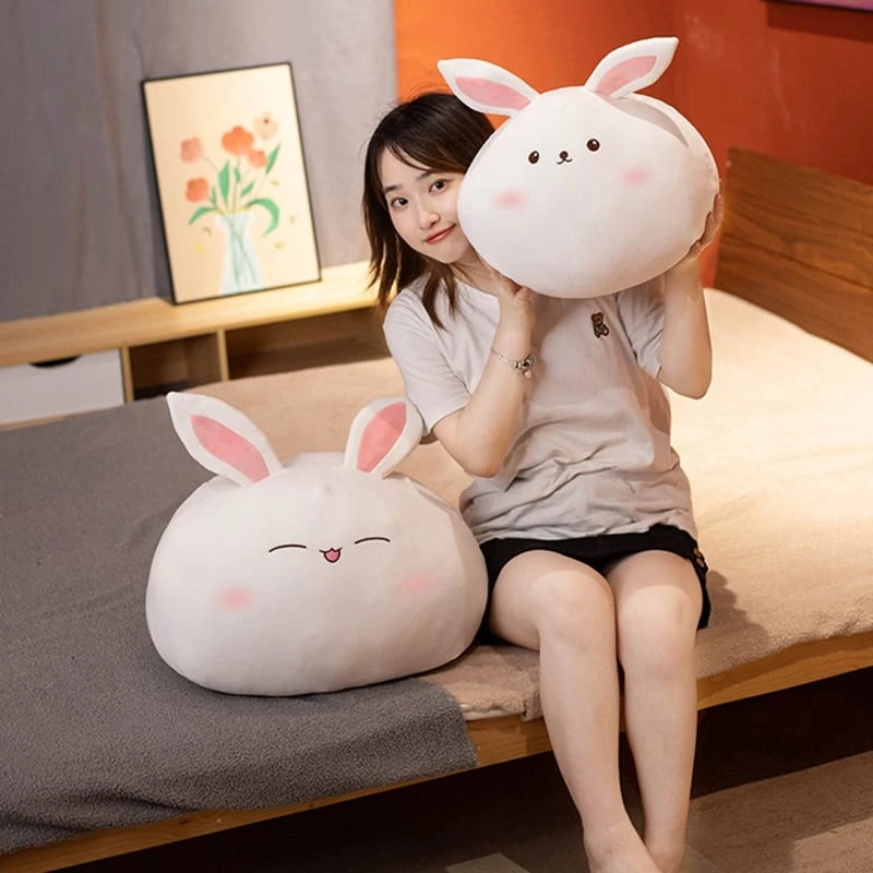 Kawaii Mochi Squishy Bunny Plush XL (50cm) 4 Kawaii Mochi Squishy Bunny Plush XL (50cm) - Image 4