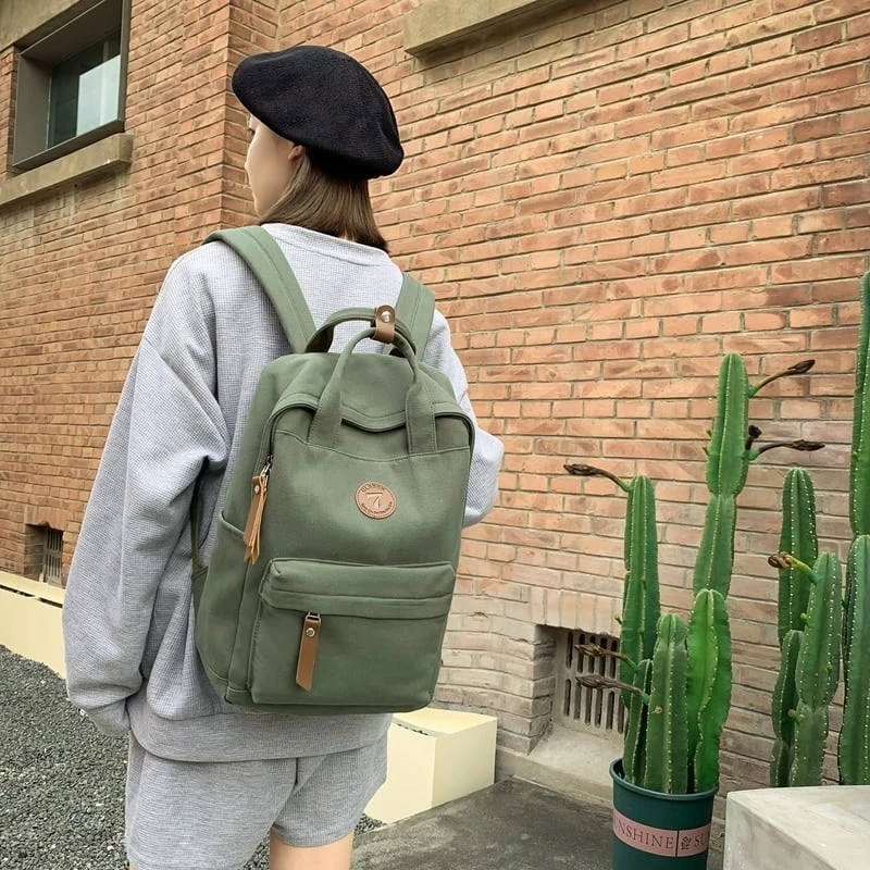 Kawaii Maple Series Canvas College Backpack – Limited Edition 7 Kawaii Maple Series Canvas College Backpack – Limited Edition - Image 7