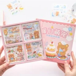 Kawaii Lovely Bear Harajuku Stickers (100 Sheets)