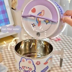 Kawaii Bunny Pastel Ramen Bowl – Limited Edition -Kawaiitherapy Shop 62426 fbnu7j